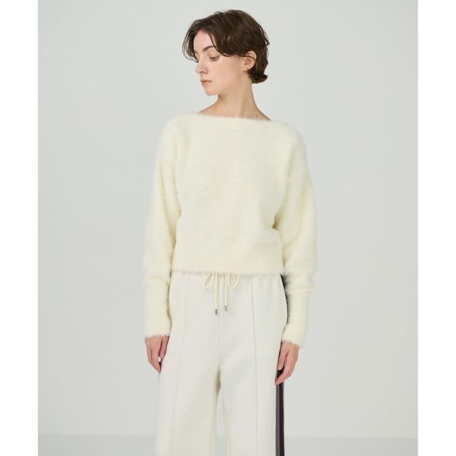 グレースコンチネンタル（GRACE CONTINENTAL）/フェザーzipニットカーディガン