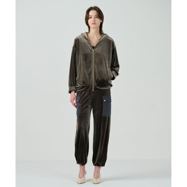 グレースコンチネンタル（GRACE CONTINENTAL）/トリアセベロアフーディー