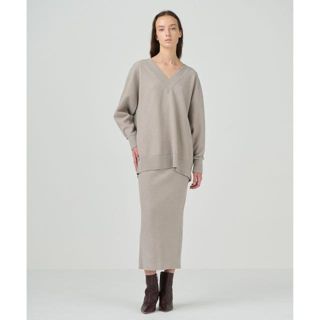 グレースコンチネンタル（GRACE CONTINENTAL）/ラメVネックニットトップの通販は 27,885円