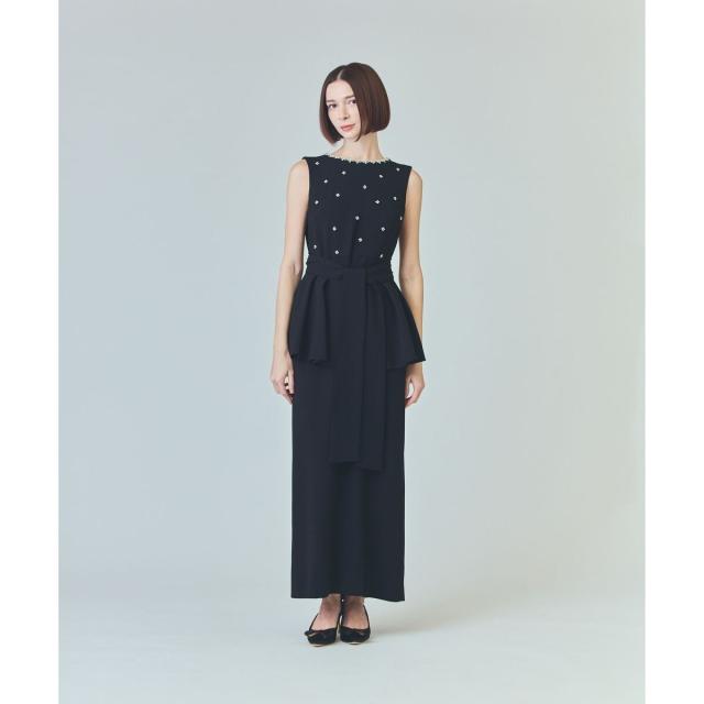グレースコンチネンタル☆リボンネックレスビジュードレス