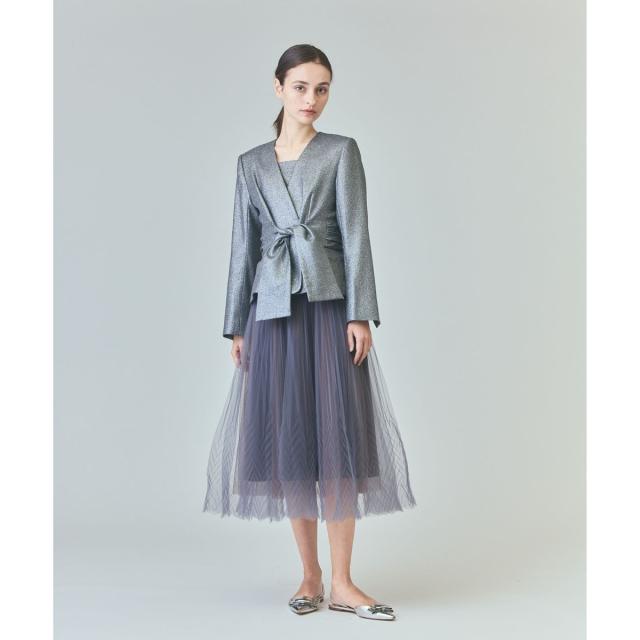 グレースコンチネンタル（GRACE CONTINENTAL）/ラメWOOLボウジャケット