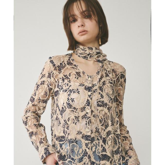 グレースコンチネンタル（GRACE CONTINENTAL）/ボウタイ付レースブラウスの通販は