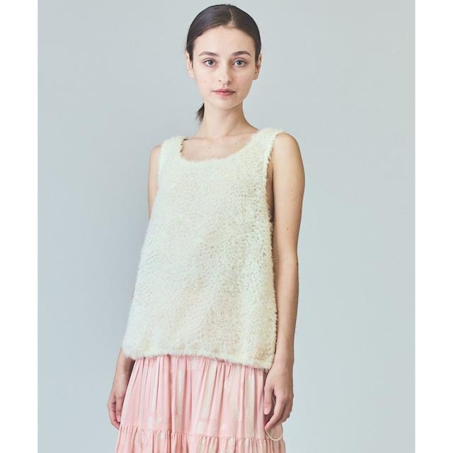 グレースコンチネンタル（GRACE CONTINENTAL）/チュールフェザータンクトップ