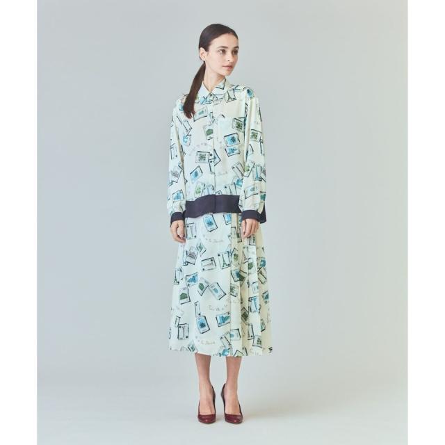 38 レディースファッション トランププリントブラウス／グレース