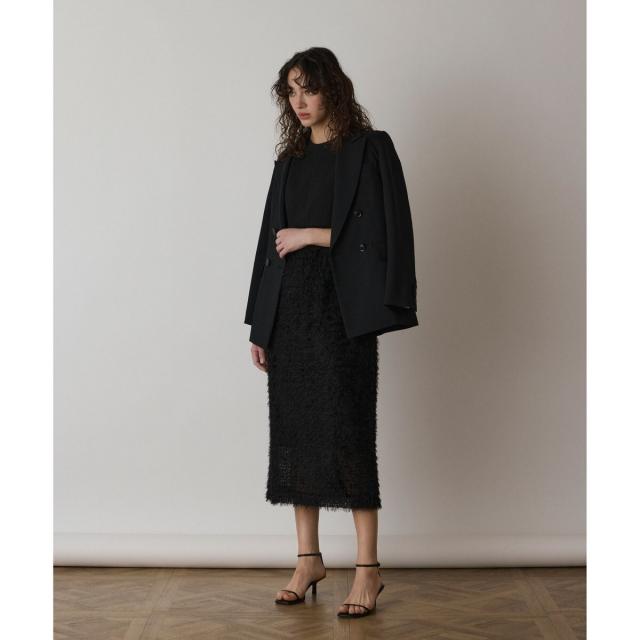 新品2024AWグレースコンチネンタルニットコンビツイードワンピース