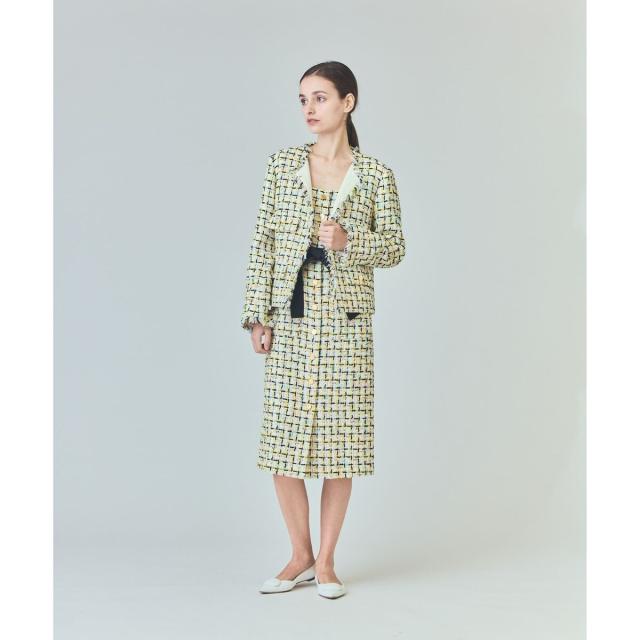 グレースコンチネンタル（GRACE CONTINENTAL）/チュールヤーンツイードジャケット