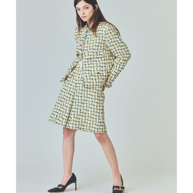 グレースコンチネンタル（GRACE CONTINENTAL）/チュールヤーンツイードパンツ