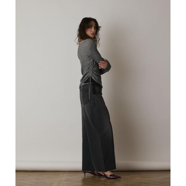 グレースコンチネンタル（GRACE CONTINENTAL）/コンビデニムワイドパンツ