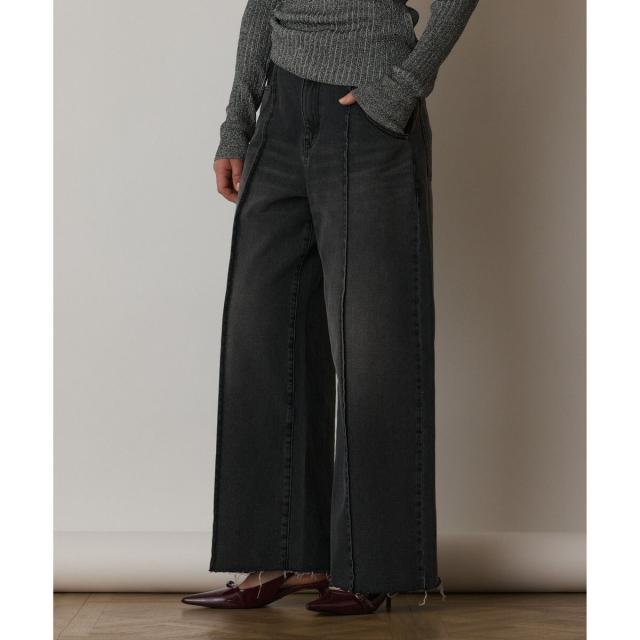 グレースコンチネンタル（GRACE CONTINENTAL）/コンビデニムワイドパンツ
