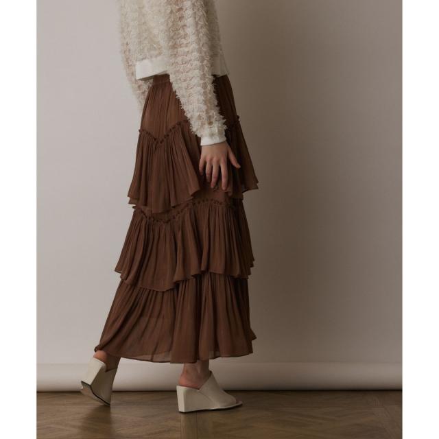 グレースコンチネンタル（GRACE CONTINENTAL）/イレギュラーティアードスカート