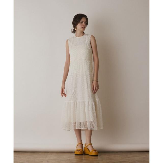 グレースコンチネンタル（GRACE CONTINENTAL）/メッシュロングワンピース