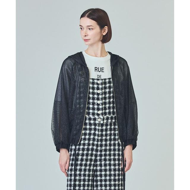 グレースクラス メッシュニットフーディー ブラック パーカー Sサイズ グレースクラス メッシュニットフーディー ブラック パーカー S