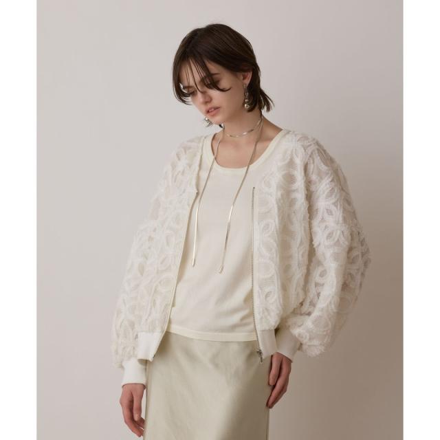 グレースコンチネンタル（GRACE CONTINENTAL）/テープ刺繍Vネックブルゾン