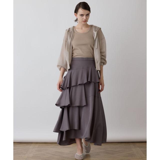 グレースコンチネンタル（GRACE CONTINENTAL）/シアーニットパーカーの