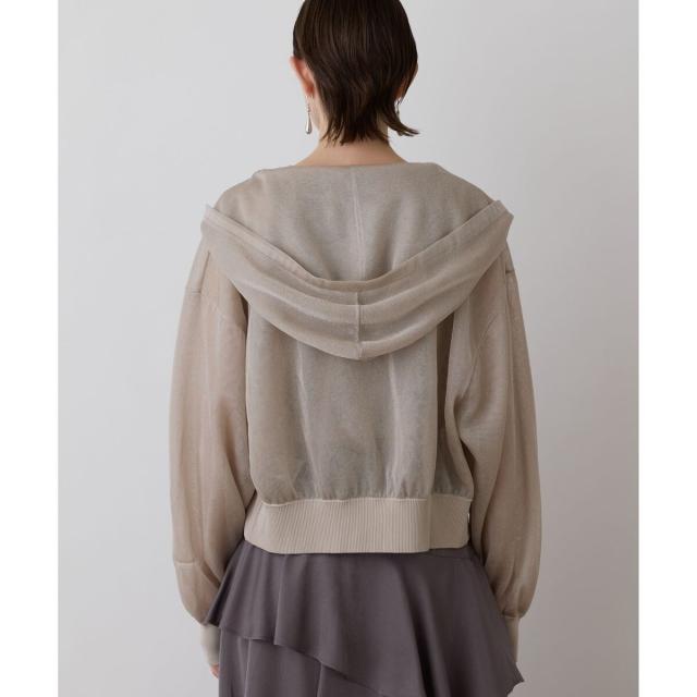 グレースコンチネンタル（GRACE CONTINENTAL）/シアーニットパーカーの