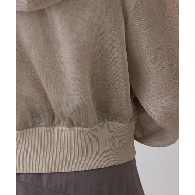 グレースコンチネンタル（GRACE CONTINENTAL）/シアーニットパーカーの