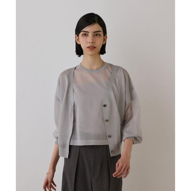 グレースコンチネンタル（GRACE CONTINENTAL）/ブライトシアーニットカーディガン