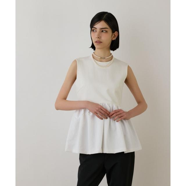 グレースコンチネンタル（GRACE CONTINENTAL）/タフタペプラムトップ