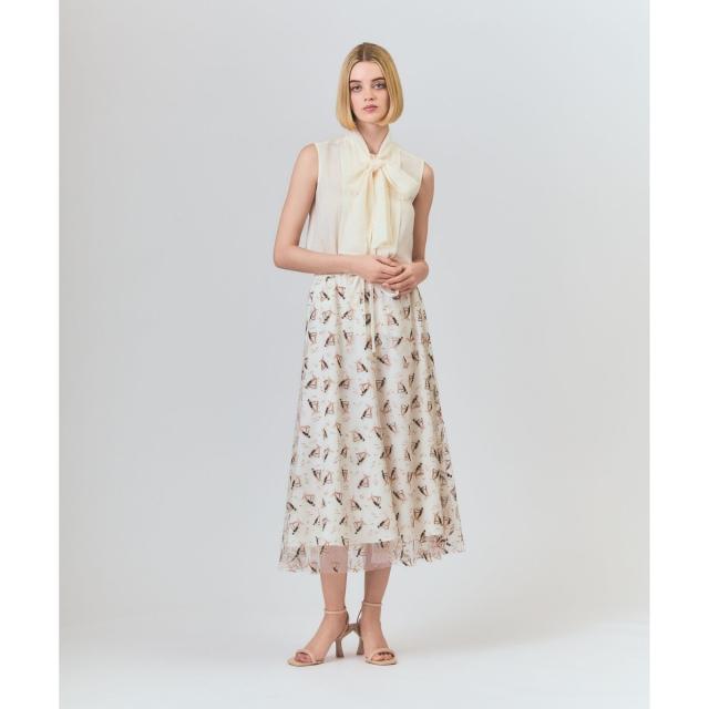 グレースコンチネンタル（GRACE CONTINENTAL）/マリンembフレアスカート