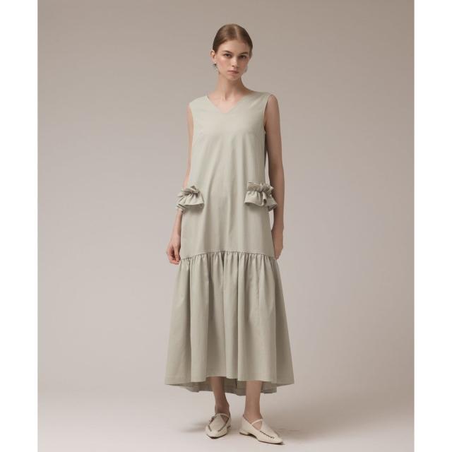 グレースコンチネンタル（GRACE CONTINENTAL）/サイドフリルタフタワンピース