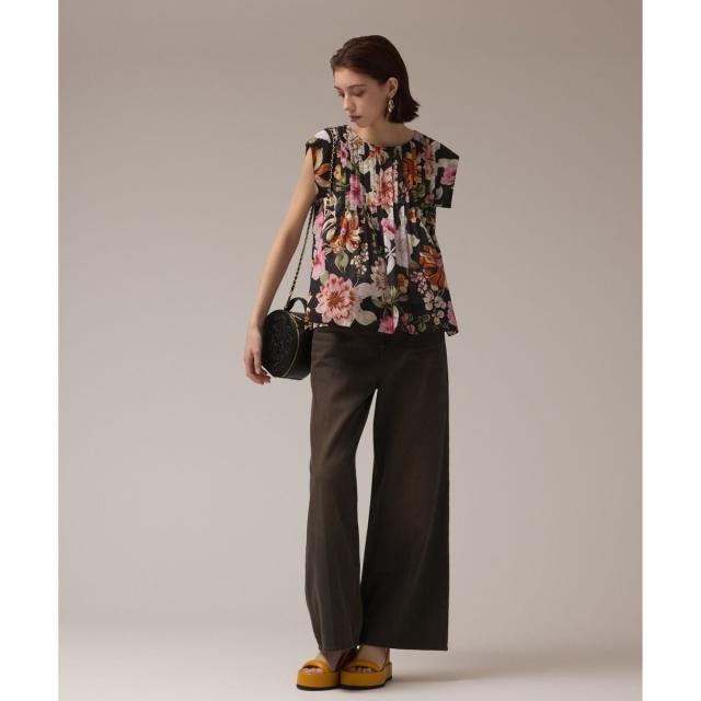 グレースコンチネンタル（GRACE CONTINENTAL）/フラワープリントタックブラウス