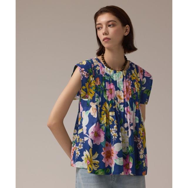 グレースコンチネンタル（GRACE CONTINENTAL）/フラワープリントタックブラウス_3