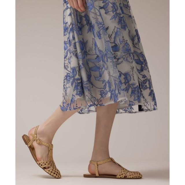 グレースコンチネンタル（GRACE CONTINENTAL）/フラワー刺繍ボウタイ