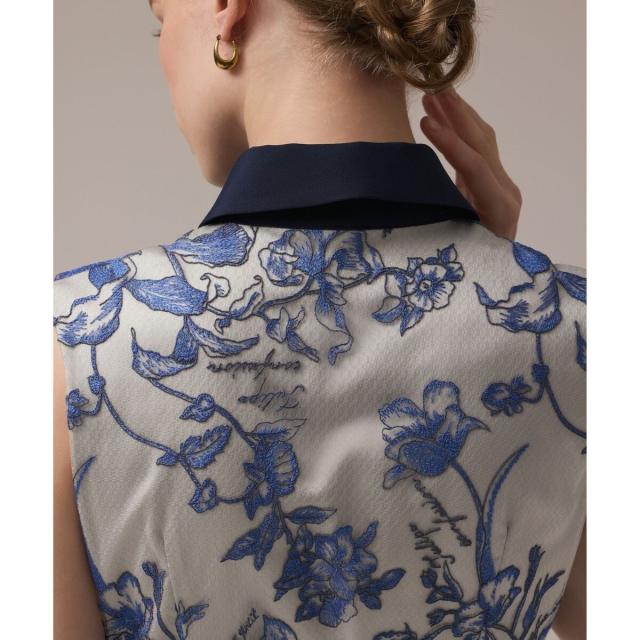 グレースコンチネンタル（GRACE CONTINENTAL）/フラワー刺繍ボウタイ