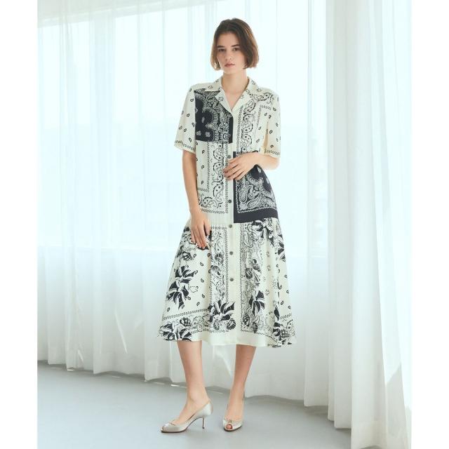 グレースコンチネンタル（GRACE CONTINENTAL）/バンダナプリントシャツドレス