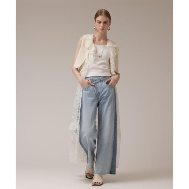 グレースコンチネンタル（GRACE CONTINENTAL）/フリルカラーレースワンピース