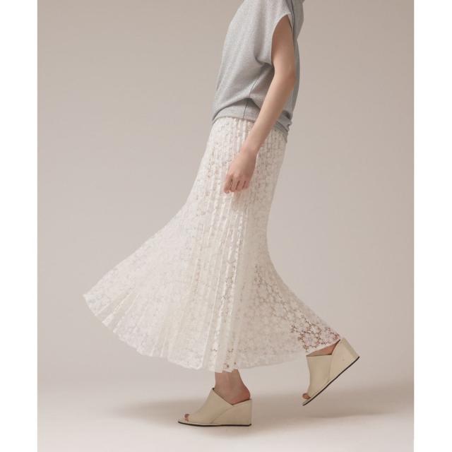 グレースコンチネンタル（GRACE CONTINENTAL）/レースプリーツスカート