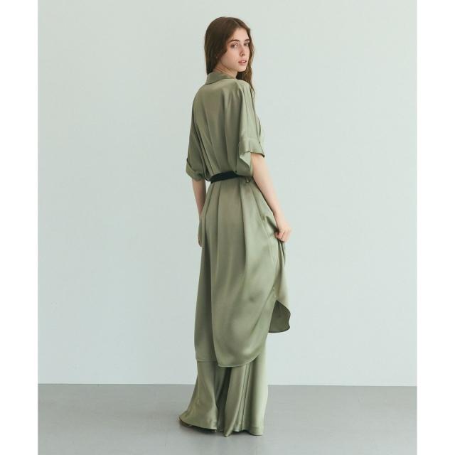 グレースコンチネンタル（GRACE CONTINENTAL）/ダブルサテンイージーパンツ