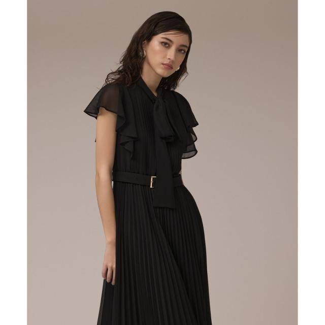 グレースコンチネンタル（GRACE CONTINENTAL）/ボウタイプリーツドレス