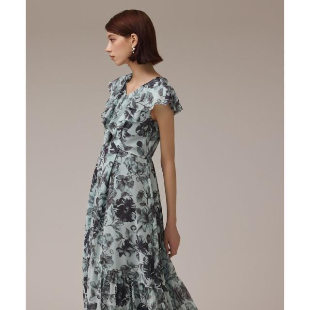 グレースコンチネンタル（GRACE CONTINENTAL）/フラワープリントフリル