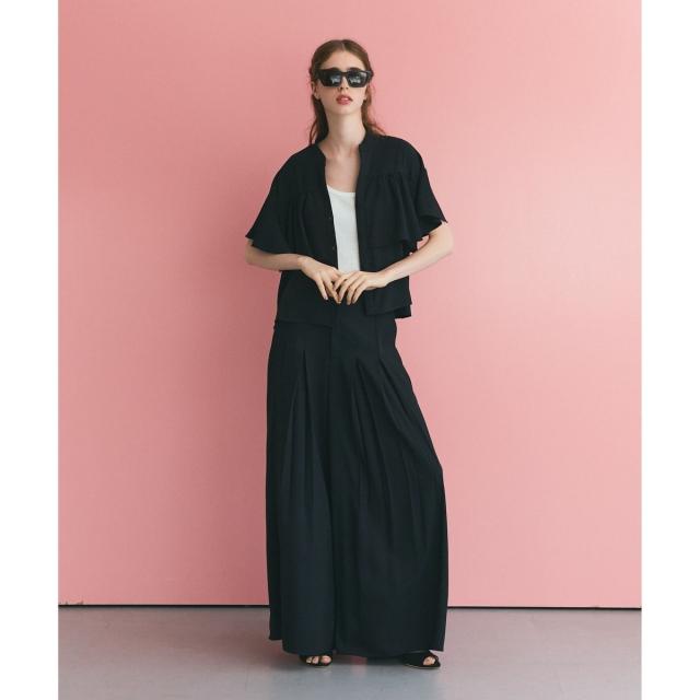 グレースコンチネンタル（GRACE CONTINENTAL）/ボックスプリーツパンツ