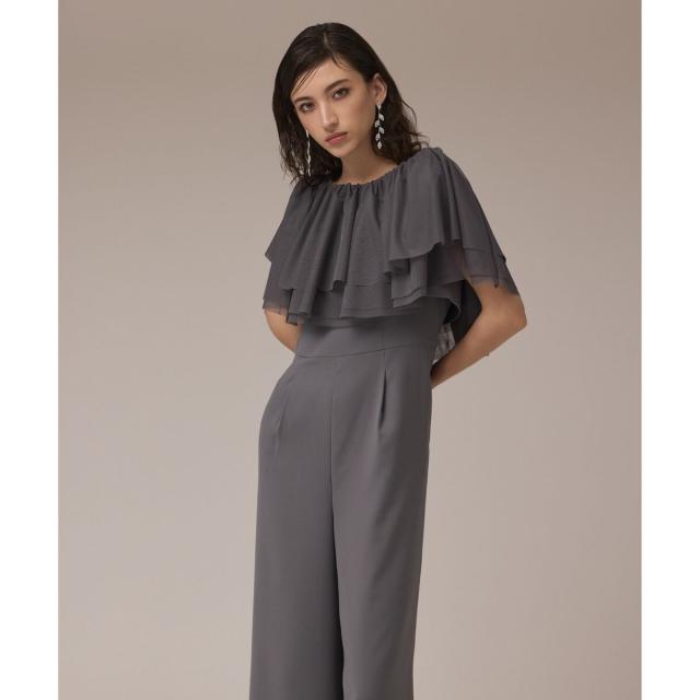 グレースコンチネンタル（GRACE CONTINENTAL）/フリルケープサロペット