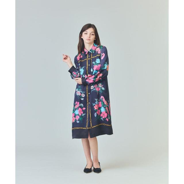 平和屋着物○訪問着 友禅 舞桜 暈し染め 正絹 逸品 AAAU8049zg