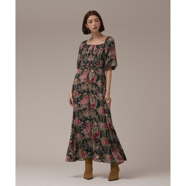 グレースコンチネンタル（GRACE CONTINENTAL）/ヴィンテージフラワープリントワンピース