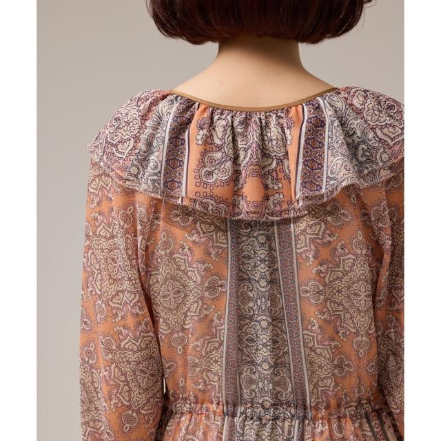 GRACE CONTINENTAL オレンジ レース チュニックワンピース 36 グレース 