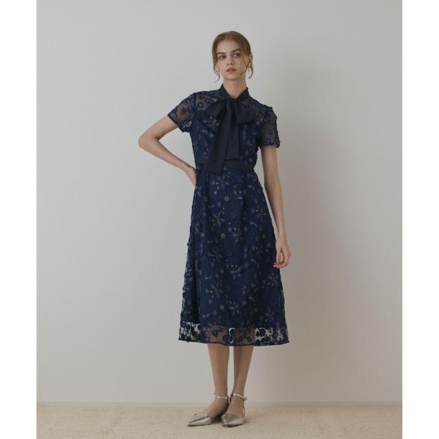 グレースコンチネンタル（GRACE CONTINENTAL）/フラワーフレアドレス