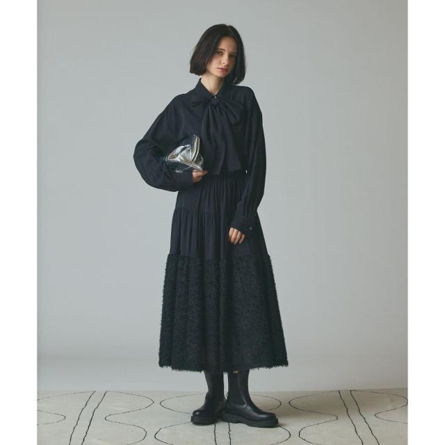 グレースコンチネンタル（GRACE CONTINENTAL）/フェザージャガードコンビスカート