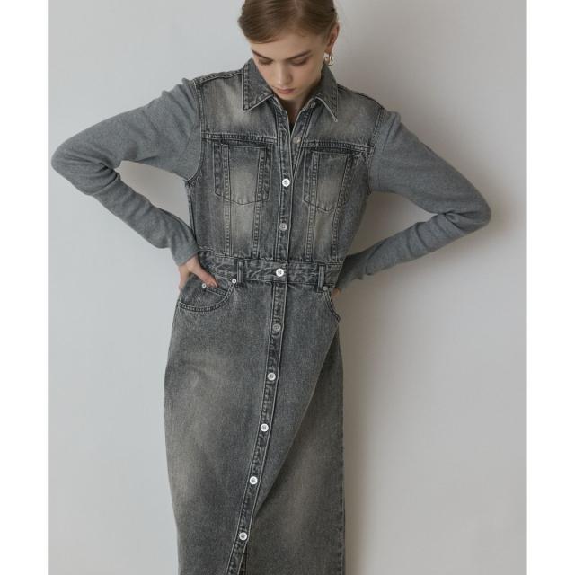 グレースコンチネンタル（GRACE CONTINENTAL）/デニムロングジレ