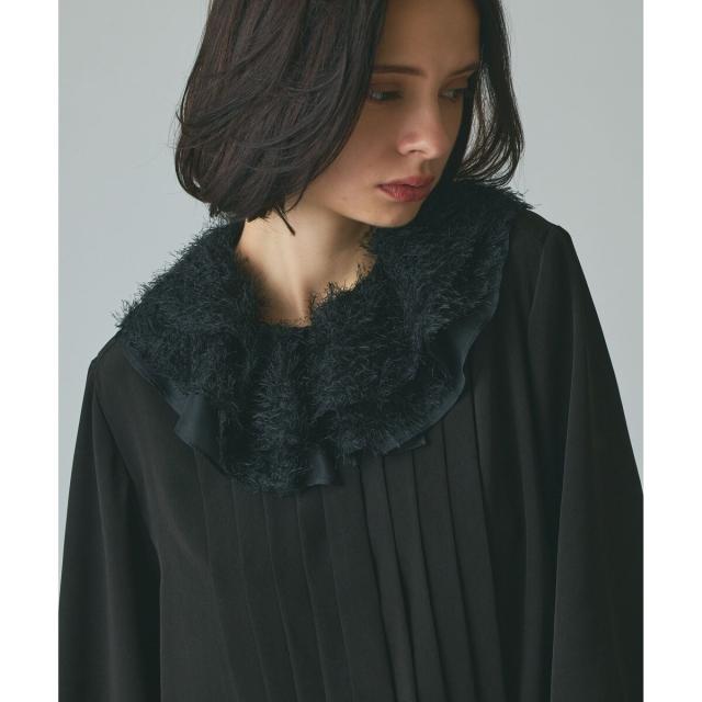 グレースコンチネンタル（GRACE CONTINENTAL）/フェザーチュールカラーブラウス