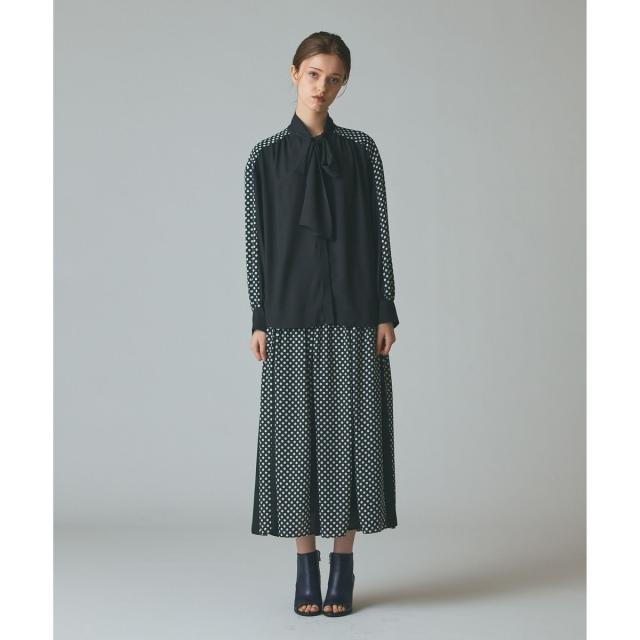 グレースコンチネンタル（GRACE CONTINENTAL）/ドットコンビブラウス