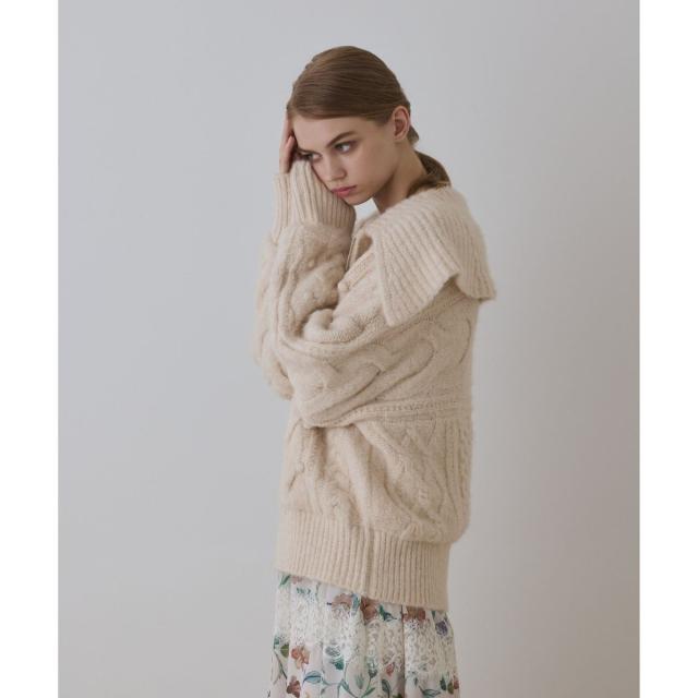 グレースコンチネンタル（GRACE CONTINENTAL）/ヘアリーニットコクーンジャケット