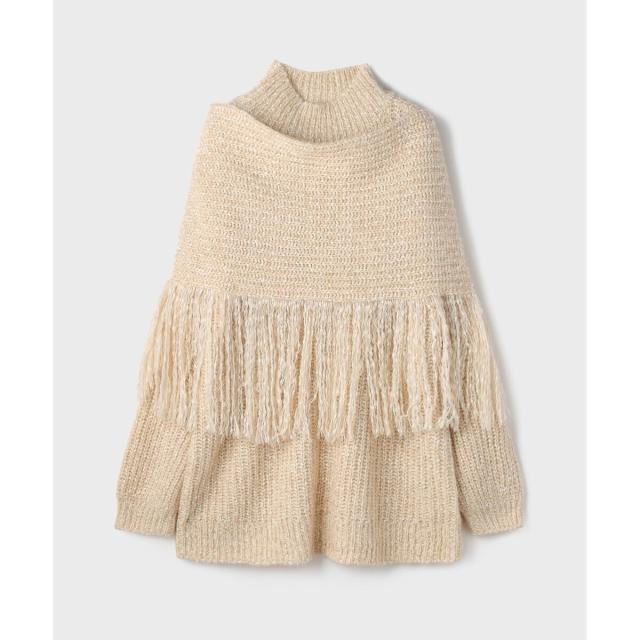 美品！グレースのフリンジケープニットトップ フリンジケープニットトップ / GRACE CONTINENTAL | GRACE CONTINENTAL