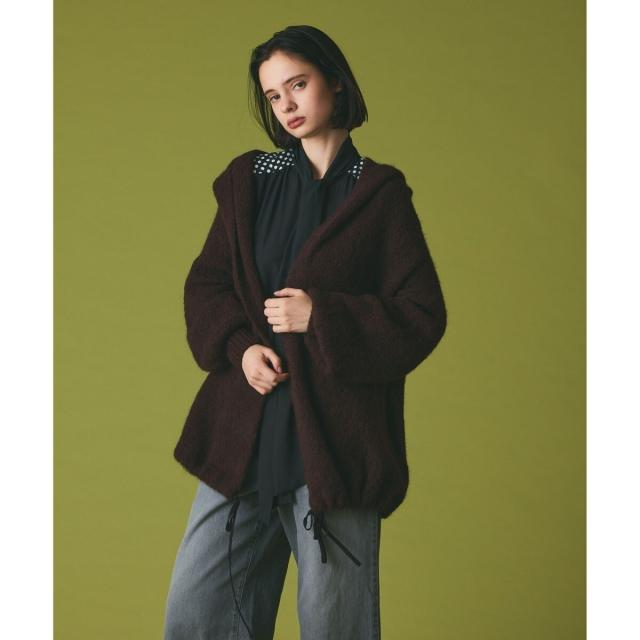 グレースコンチネンタル（GRACE CONTINENTAL）/ストールアルパカカーディガン