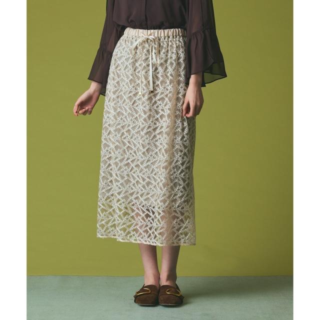 グレースコンチネンタル（GRACE CONTINENTAL）/スターembチュールスカート