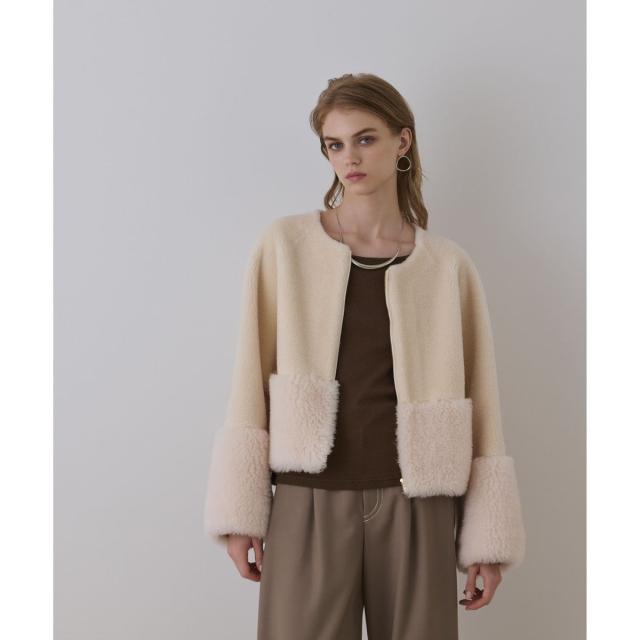 グレースコンチネンタル（GRACE CONTINENTAL）/ウールボアジャケット