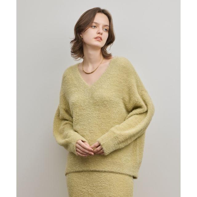 グレースコンチネンタル（GRACE CONTINENTAL）/ラメフェザーニットトップ